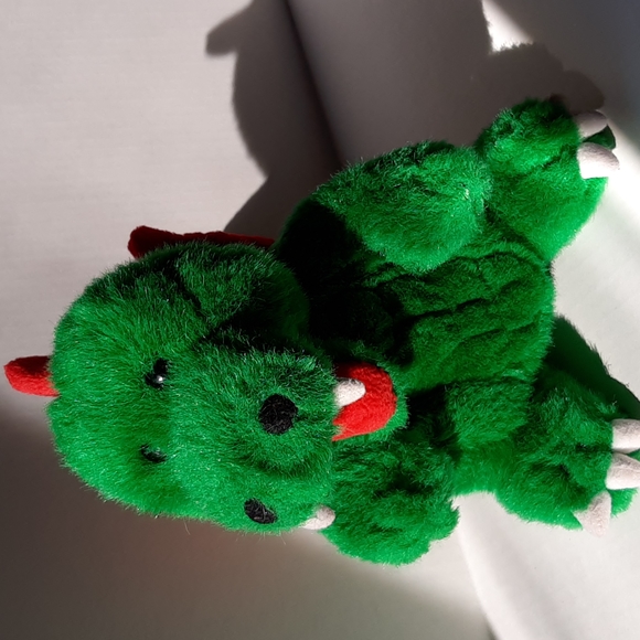 Dragon Legoland Ollie Green Red Dragon Plush Stuffed Animal Toy Dinosaur 8" - Picture 1 of 8